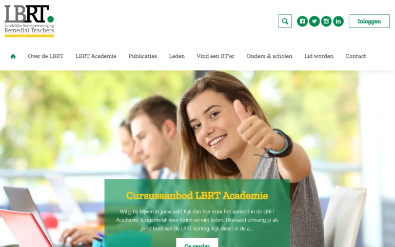 website screenshot LBRT