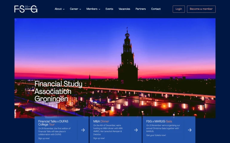 website screenshot FSGroningen